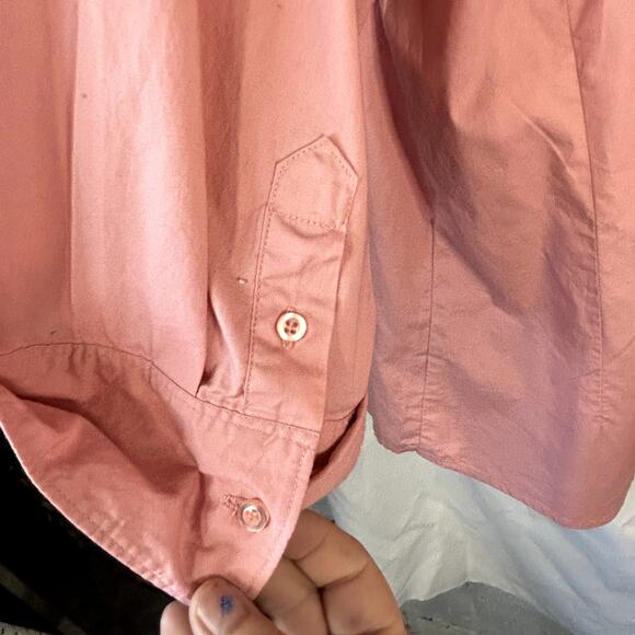 Riders Size 3X Pink Women's top button-down blouse Instantly Slims You - Picture 8 of 8